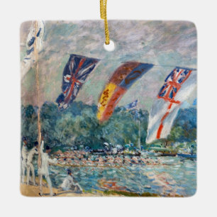 Alfred Sisley - Regatta in Molesey Keramikornament