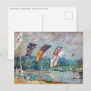 Alfred Sisley - Regatta in Molesey Postkarte