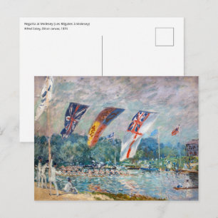Alfred Sisley - Regatta in Molesey Postkarte