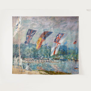 Alfred Sisley - Regatta in Molesey Wandteppich