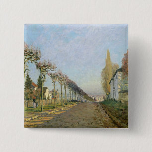 Alfred Sisley Rue de la Machine, Louveciennes Button