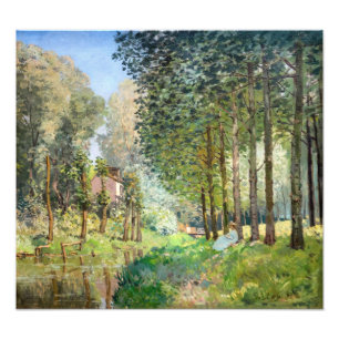 Alfred Sisley - Ruhe am Bach Fotodruck