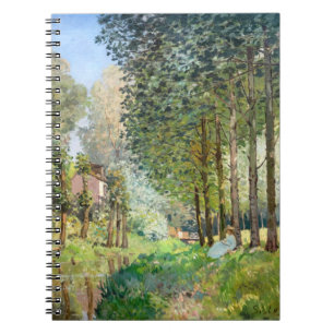 Alfred Sisley - Ruhe am Bach Notizblock