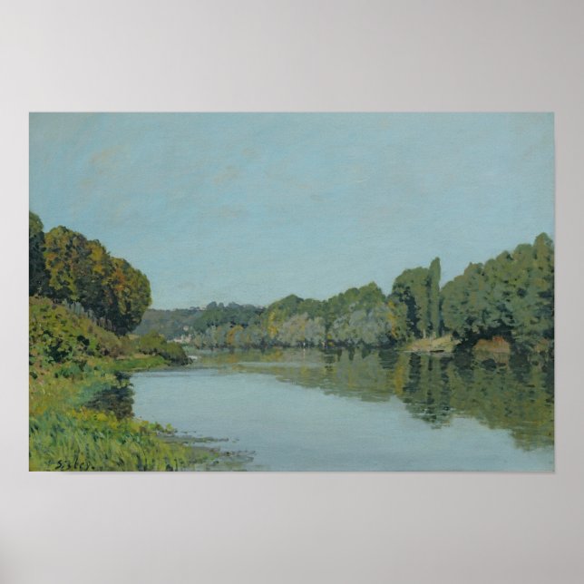 Alfred Sisley | Seine in Bougival Poster (Vorne)