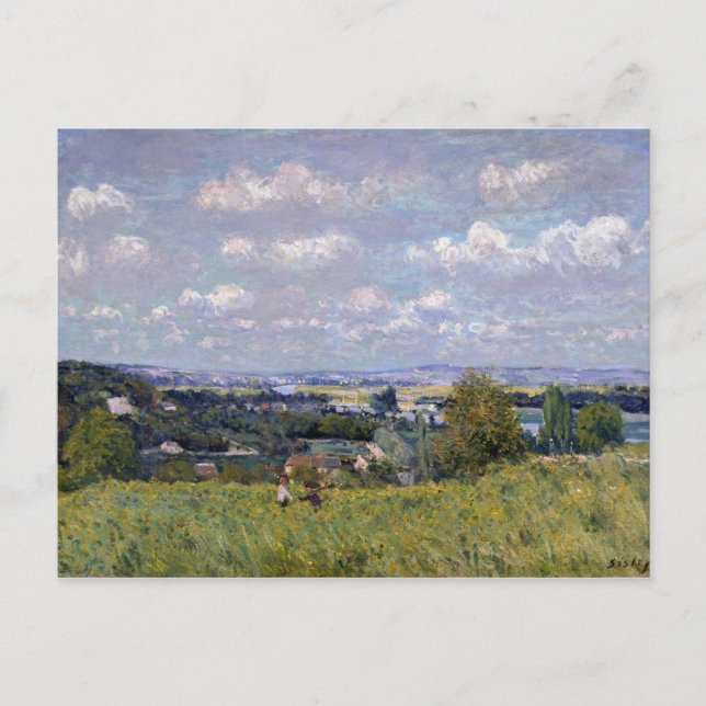 Alfred Sisley | Seine-Tal in St-Cloud Postkarte (Vorderseite)
