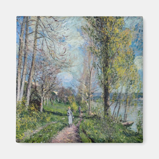 Alfred Sisley - Seine-Ufer bei By Magnet (Vorne)