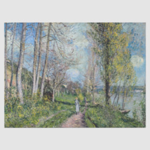 Alfred Sisley - Seine-Ufer bei By Seidenpapier