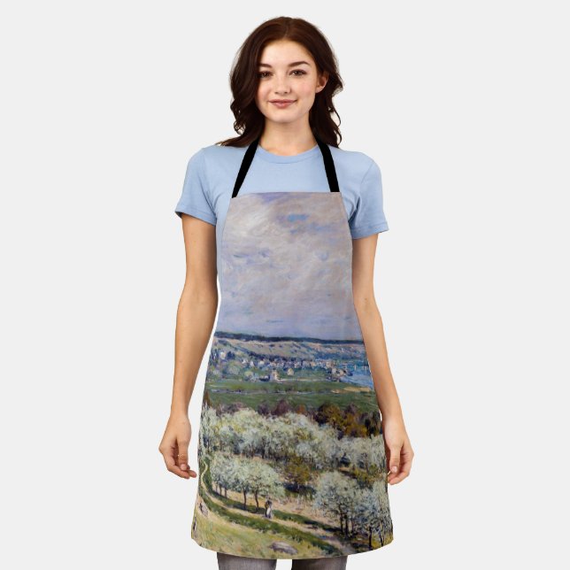 Alfred Sisley - Terrasse auf Saint-Germain, Frühja Schürze (Getragen)