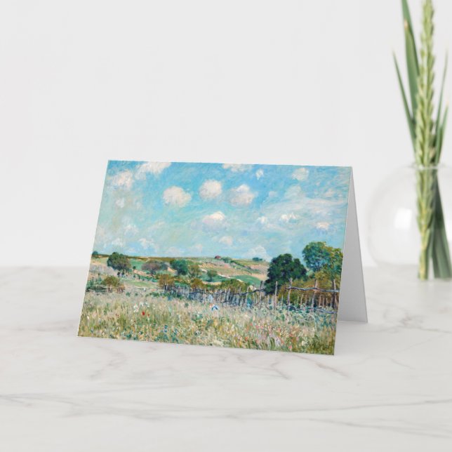 Alfred Sisley - The Meadow Karte (Vorderseite)