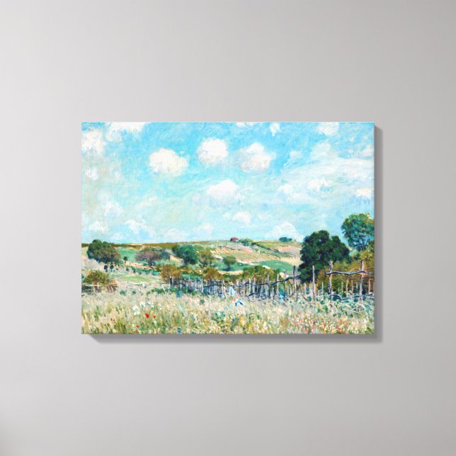 Alfred Sisley - The Meadow Leinwanddruck (Vorderseite)