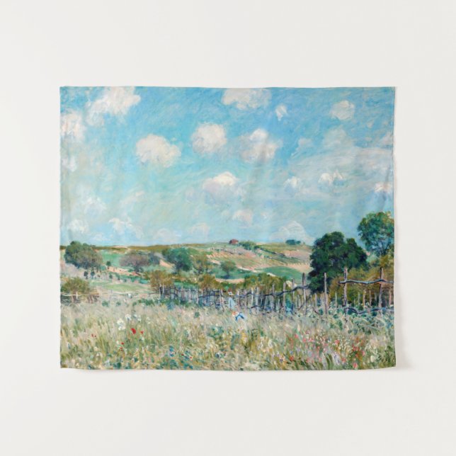 Alfred Sisley - The Meadow Wandteppich (Vorderseite (Horizontal))