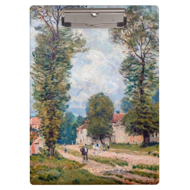Alfred Sisley - The Versailles Road Klemmbrett (Vorderseite)