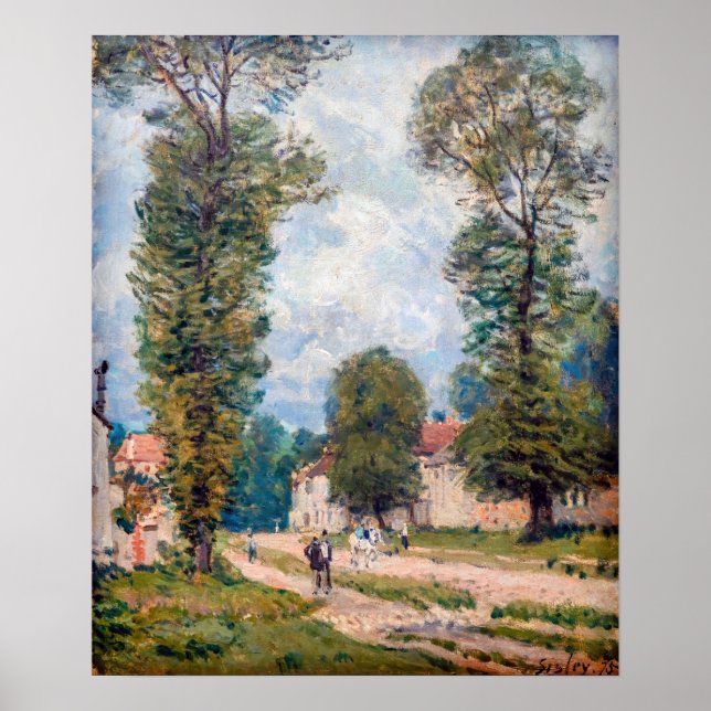 Alfred Sisley - The Versailles Road Poster (Vorne)