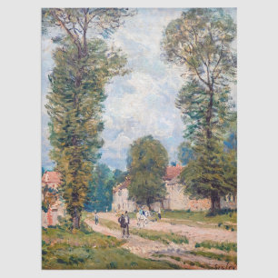 Alfred Sisley - The Versailles Road Seidenpapier