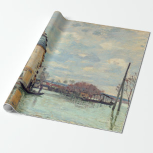 Alfred Sisley - Überschwemmung bei Port-Marly 1872 Geschenkpapier