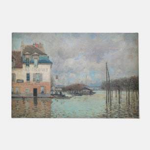 Alfred Sisley - Überschwemmung bei Port-Marly 1876 Fußmatte