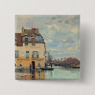Alfred Sisley - Überschwemmung in Port-Marly 1872 Button