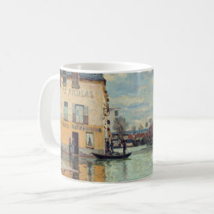 Alfred Sisley - Überschwemmung in Port-Marly 1872 Kaffeetasse