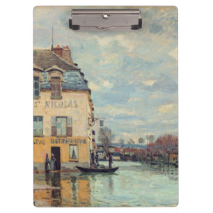 Alfred Sisley - Überschwemmung in Port-Marly 1872 Klemmbrett