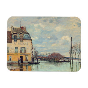 Alfred Sisley - Überschwemmung in Port-Marly 1872 Magnet