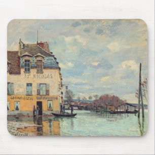 Alfred Sisley - Überschwemmung in Port-Marly 1872 Mousepad