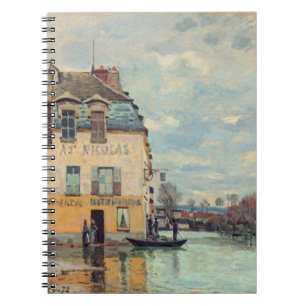 Alfred Sisley - Überschwemmung in Port-Marly 1872 Notizblock