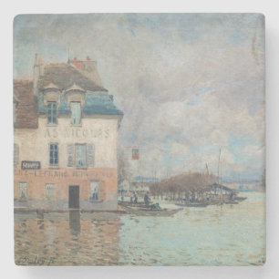 Alfred Sisley - Überschwemmung in Port-Marly 1876 Steinuntersetzer