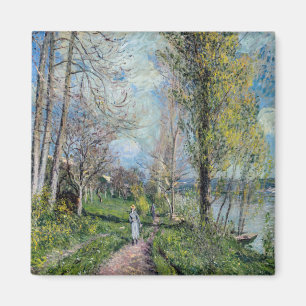 Alfred Sisley - Ufer der Seine bei By Magnet