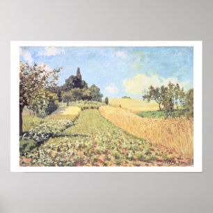 Alfred Sisley   Weizenfeld Poster