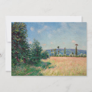 Alfred Sisley - Wiesen von Sahurs im Morgenlicht Dankeskarte
