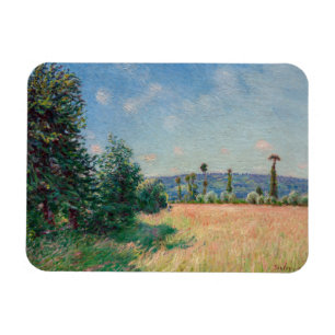 Alfred Sisley - Wiesen von Sahurs im Morgenlicht Magnet