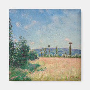 Alfred Sisley - Wiesen von Sahurs im Morgenlicht Magnet