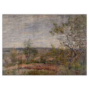 Alfred Sisley - Windiger Tag in Veneux Schneidebrett
