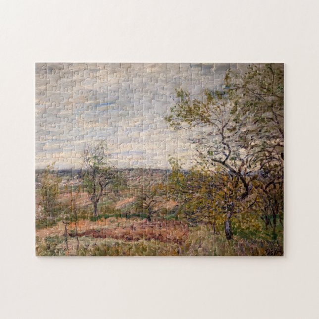Alfred Sisley - Windy Day in Veneux Puzzle (Horizontal)