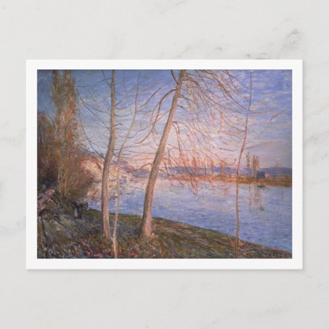 Alfred Sisley | Wintervormittag Postkarte (Vorderseite)