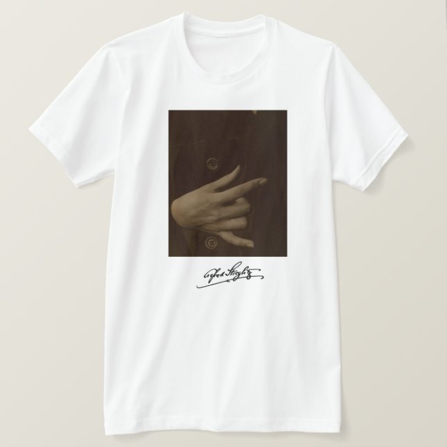 Alfred Stieglitz: Georgia O'Keeffe-Hand T-Shirt (Design vorne)
