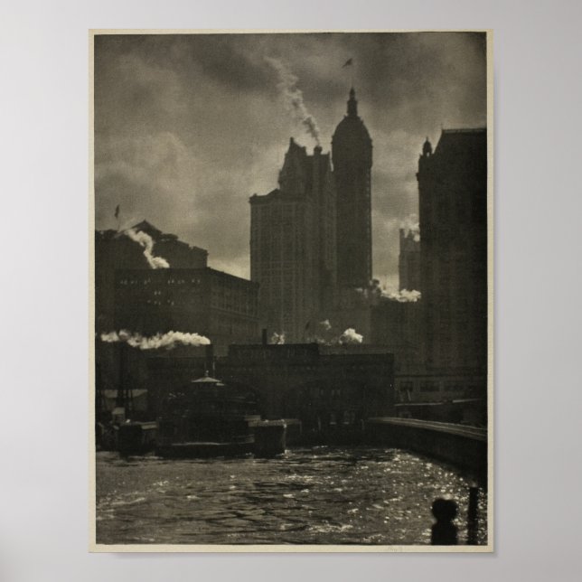 Alfred Stieglitz New York City of Ambitions Foto Poster (Vorne)