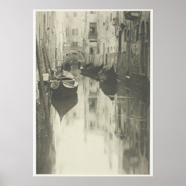 Alfred Stieglitz Venezianisch Canal Foto Poster (Vorne)