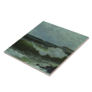 Alfred Thompson Bricher Vintage Seelandschaft  Fliese