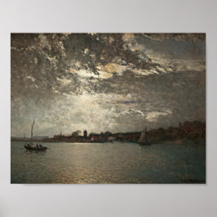 Alfred Wahlberg - Moonlight Mood, Stockholm Poster