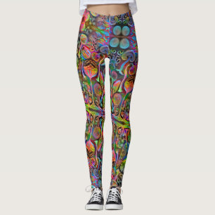 "Algaehuasca, "Druck-Leggings durch Dax + Haeckel Leggings