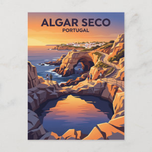 Algar Seco Portugal Postkarte