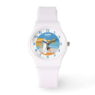 Algarve Beach Girl Reisen Vintag Armbanduhr