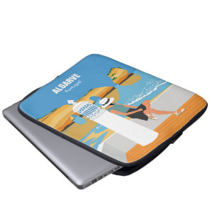 Algarve Beach Girl Reisen Vintag Laptopschutzhülle