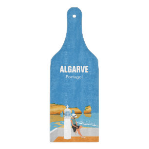 Algarve Beach Girl Reisen Vintag Schneidebrett