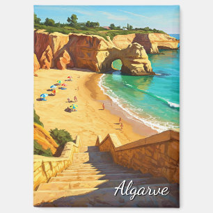 Algarve Beach Portugal Reisen Magnet