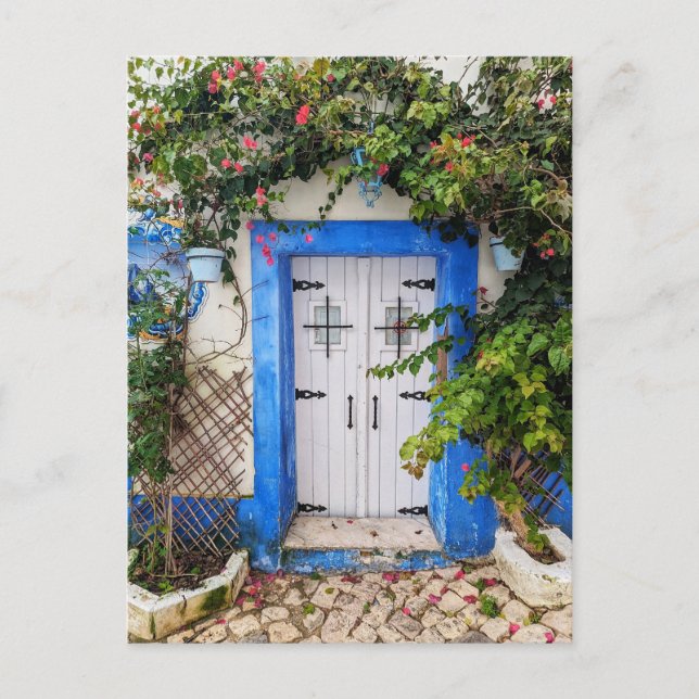 Algarve Door Feiertagspostkarte (Vorderseite)