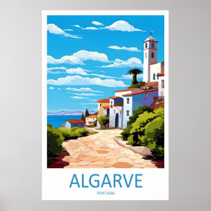 Algarve Park Vintage Nationales Ski-Reiseplakat Poster