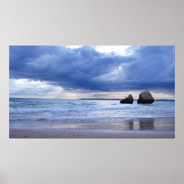 Algarve – Portugal – Beach – Strand – Sea – Meer Poster (Vorne)