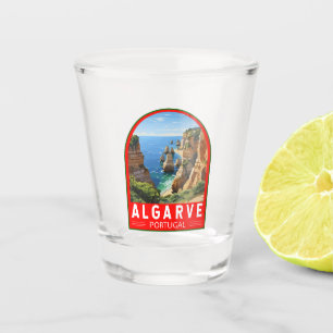 Algarve Portugal Reise Kunst Vintage Schnapsglas